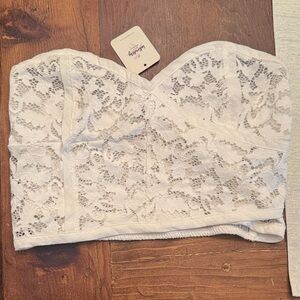 Elegant White Lace Bandeau